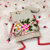 Premium Modal Silk Embroidery Unstitched suit For navratri